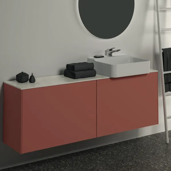 Ideal Standard Waschtischunterschrank „Conca“ 158,5 × 54 × 37,3 cm Sunset matt lackiert Ideal Standard Waschtischunterschrank „Conca“ 158,5 × 54 × 37,3 cm Sunset matt lackiert