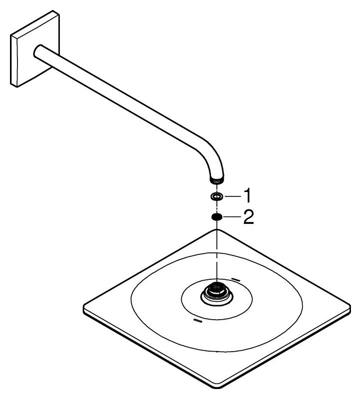 Kopfbrauseset Rainshower Mono 310 Cube 26564, Brausearm 422 mm, 1 Strahlart, 9,5 l/min Durchflusskonstanthalter, chrom Kopfbrauseset Rainshower Mono 310 Cube 26564, Brausearm 422 mm, 1 Strahlart, 9,5 l/min Durchflusskonstanthalter, chrom