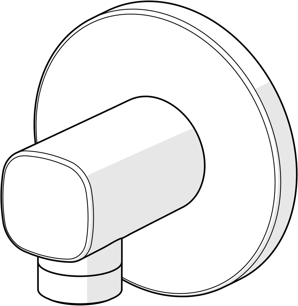 HansaLIVING Wandanschlussbogen HansaLIVING 5118 Rosette rund G1⁄2 DN15 Chrom HansaLIVING Wandanschlussbogen HansaLIVING 5118 Rosette rund G1⁄2 DN15 Chrom