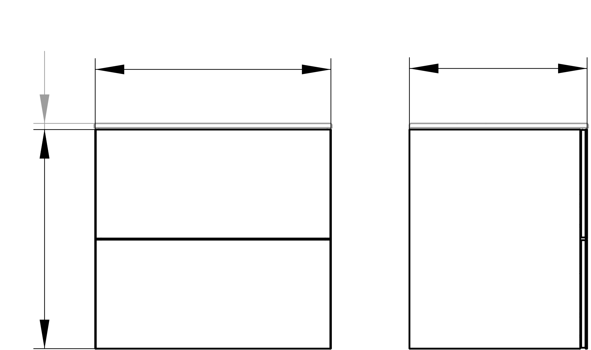 KEUCO Waschtischunterschrank mit Auszügen „X-Line“ Inox (Glas, satiniert), Inox (Lack, seidenmatt), ohne Beleuchtung 650 × 605 × 490 mm KEUCO Waschtischunterschrank mit Auszügen „X-Line“ Inox (Glas, satiniert), Inox (Lack, seidenmatt), ohne Beleuchtung 650 × 605 × 490 mm