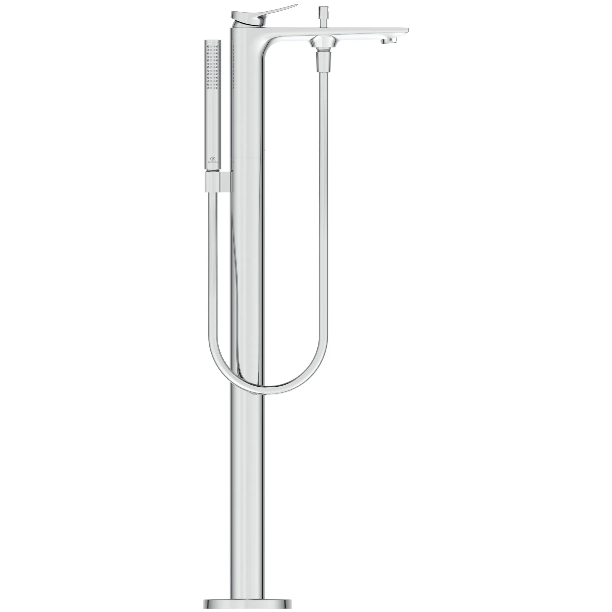 freistehende Badewannenarmatur Conca mit Stick-Handbrause Ausladung 204mm Brushed Gold freistehende Badewannenarmatur Conca mit Stick-Handbrause Ausladung 204mm Brushed Gold