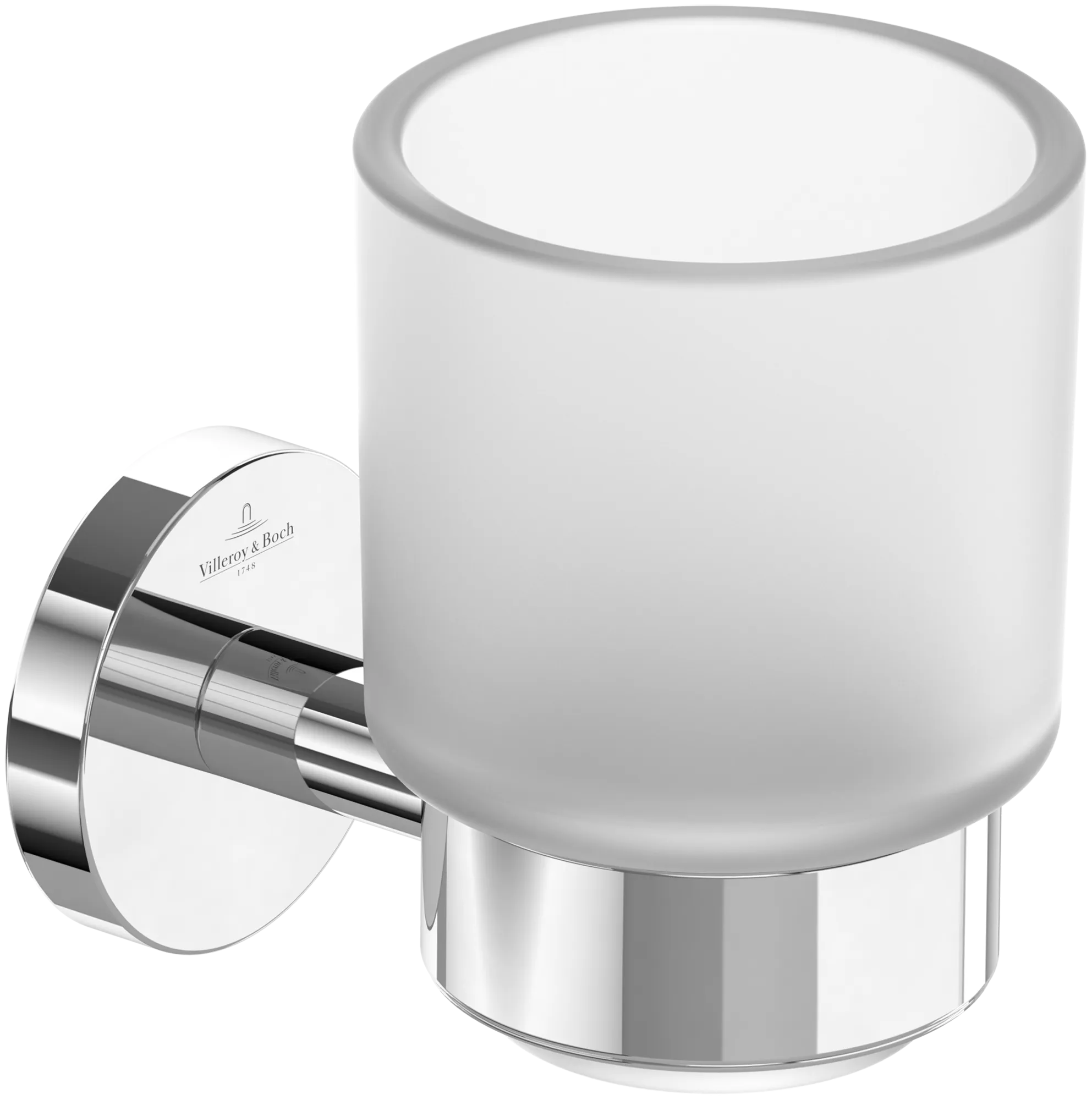 Villeroy & Boch Glas/Zahnbürstenhalter „Elements-Tender“ in chrom, Befestigung verdeckt Villeroy & Boch Glas/Zahnbürstenhalter „Elements-Tender“ in chrom, Befestigung verdeckt