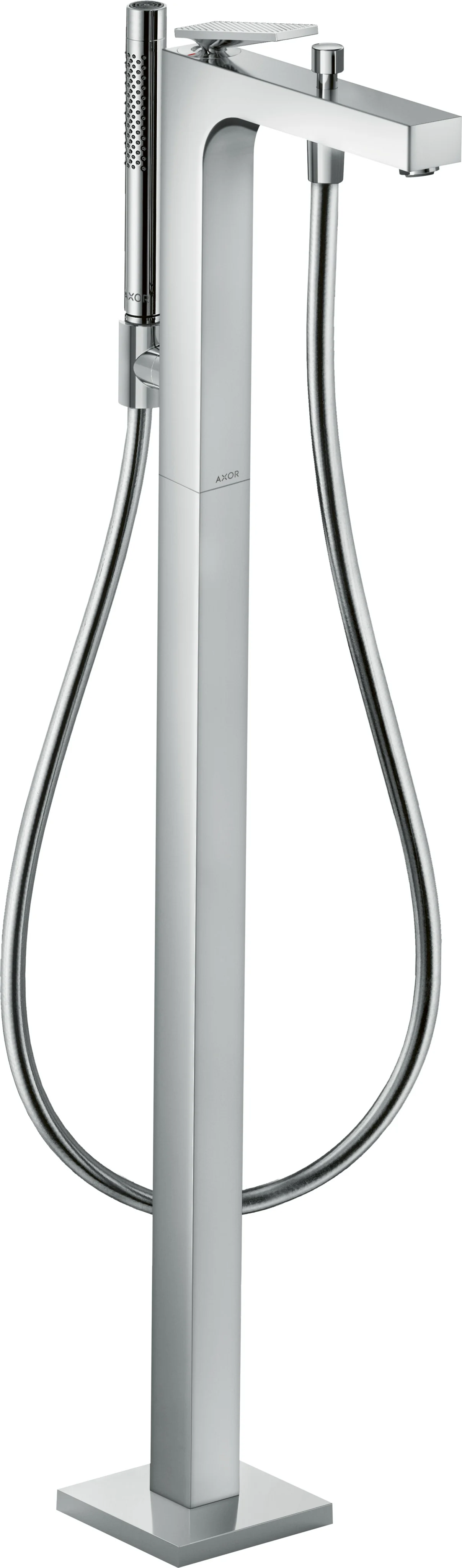 Hansgrohe AXOR Citterio Einhebel-Wannenmischer bodenstehend, Rautenschliff Chrom, Ausladung 200 mm Hansgrohe AXOR Citterio Einhebel-Wannenmischer bodenstehend, Rautenschliff Chrom, Ausladung 200 mm