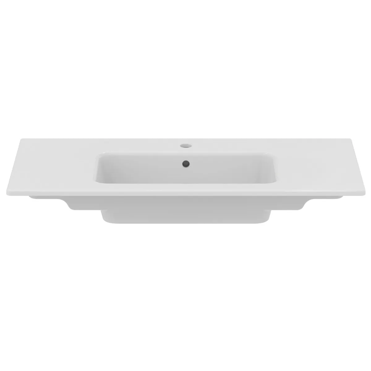 Waschbecken „Eurovit“ 101,5 × 46,5 × 17,5 cm, Hahnlochposition mittig