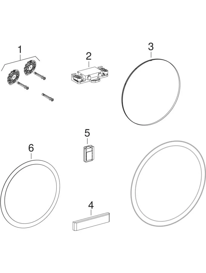 Geberit Spiegel „Option“, rechteckig Geberit Spiegel „Option“, rechteckig