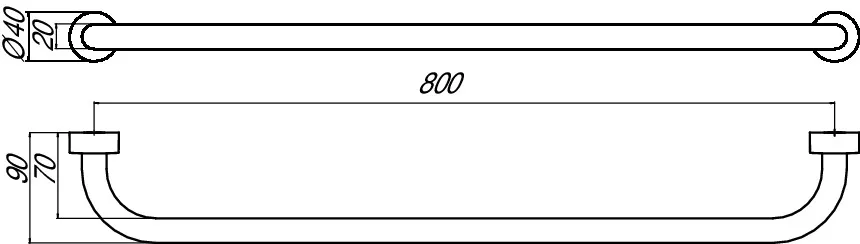 emco Handtuchhalter „rondo 2“, 1-armig, Befestigung verdeckt ⌀ 2 cm in chrom emco Handtuchhalter „rondo 2“, 1-armig, Befestigung verdeckt ⌀ 2 cm in chrom