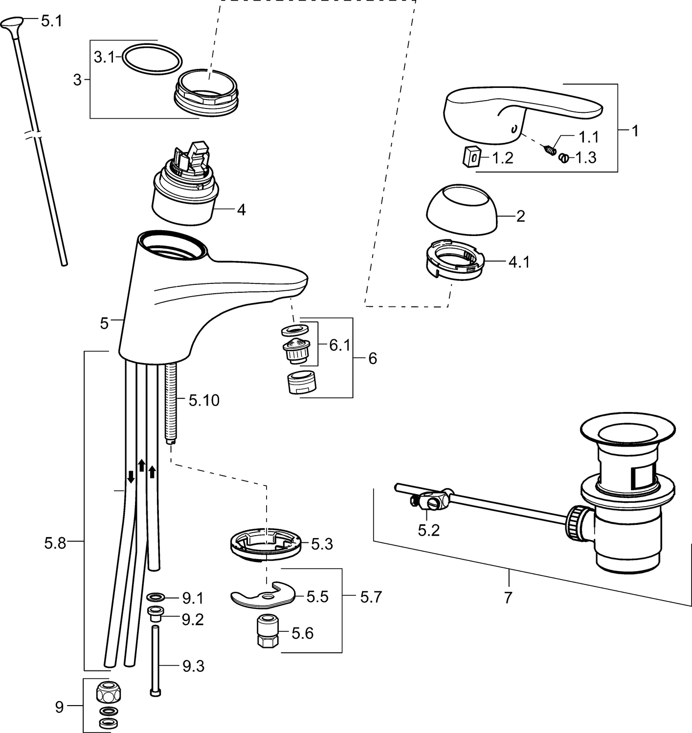 HansaMIX Waschtischarmatur Einhebelmischer HansaMIX 0113 Kupferrohr Zugstangenablaufgarnitur Ausladung 141 mm DN15 Chrom HansaMIX Waschtischarmatur Einhebelmischer HansaMIX 0113 Kupferrohr Zugstangenablaufgarnitur Ausladung 141 mm DN15 Chrom