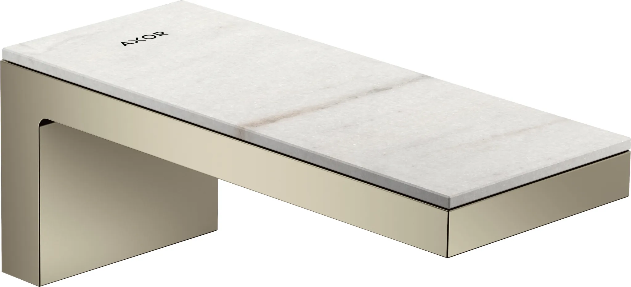 Hansgrohe AXOR MyEdition Mischer mit Platte 200 Marmor Lasa Covelano Vena Oro Hansgrohe AXOR MyEdition Mischer mit Platte 200 Marmor Lasa Covelano Vena Oro