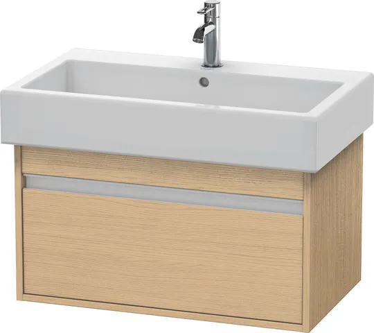 Duravit Waschtischunterschrank wandhängend „Ketho“ 75 × 41 × 44 cm Eiche Natur