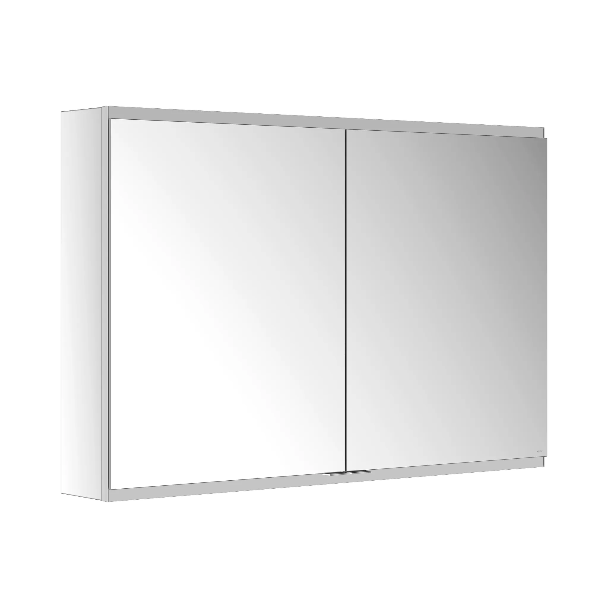 KEUCO Wandvorbau Spiegelschrank 2-türig „Royal Modular 2.0“ in Silber (eloxiert), Aufputz, ohne Beleuchtung 1100 × 700 × 160 mm