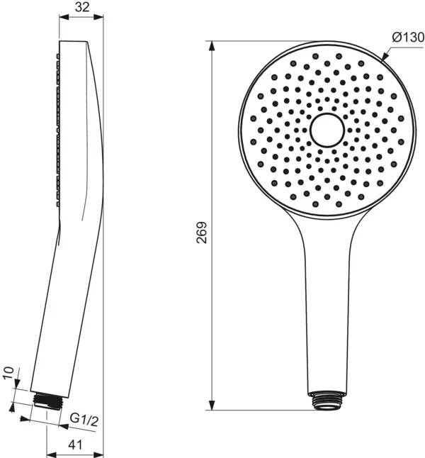 Handbrause „IdealrainSolos“ 6 l/min Handbrause „IdealrainSolos“ 6 l/min
