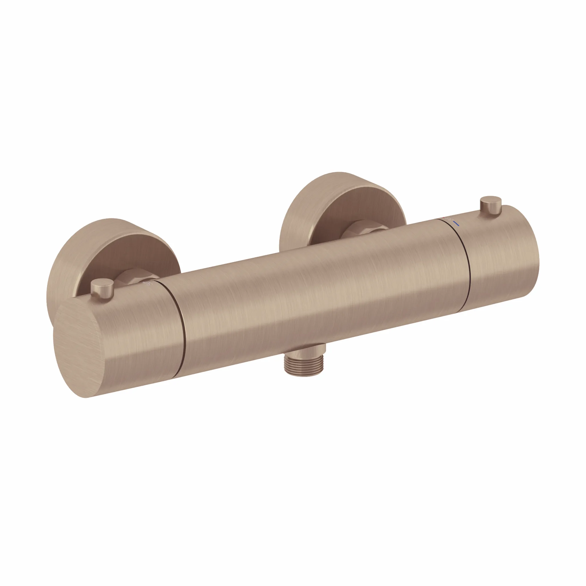 Kludi OBJEKTA THERM Thermostat-Brausearmatur Brushed bronze, DN 15, Ausladung 79 mm