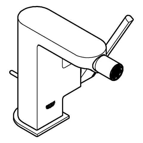 Einhand-Bidetbatterie Plus 33241_3, Einlochmontage, Zugstangen-Ablaufgarnitur 1 1/4″, chrom Einhand-Bidetbatterie Plus 33241_3, Einlochmontage, Zugstangen-Ablaufgarnitur 1 1/4″, chrom
