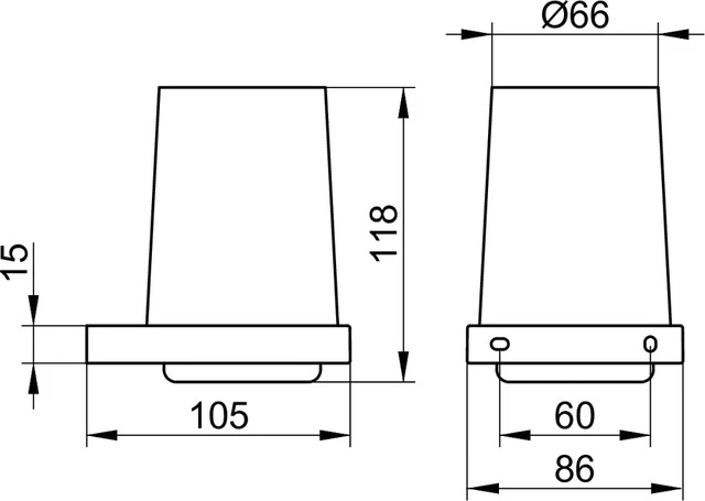 Edition 11 11150379000 Glashalter mit Echtkristall-Glas schwarz matt