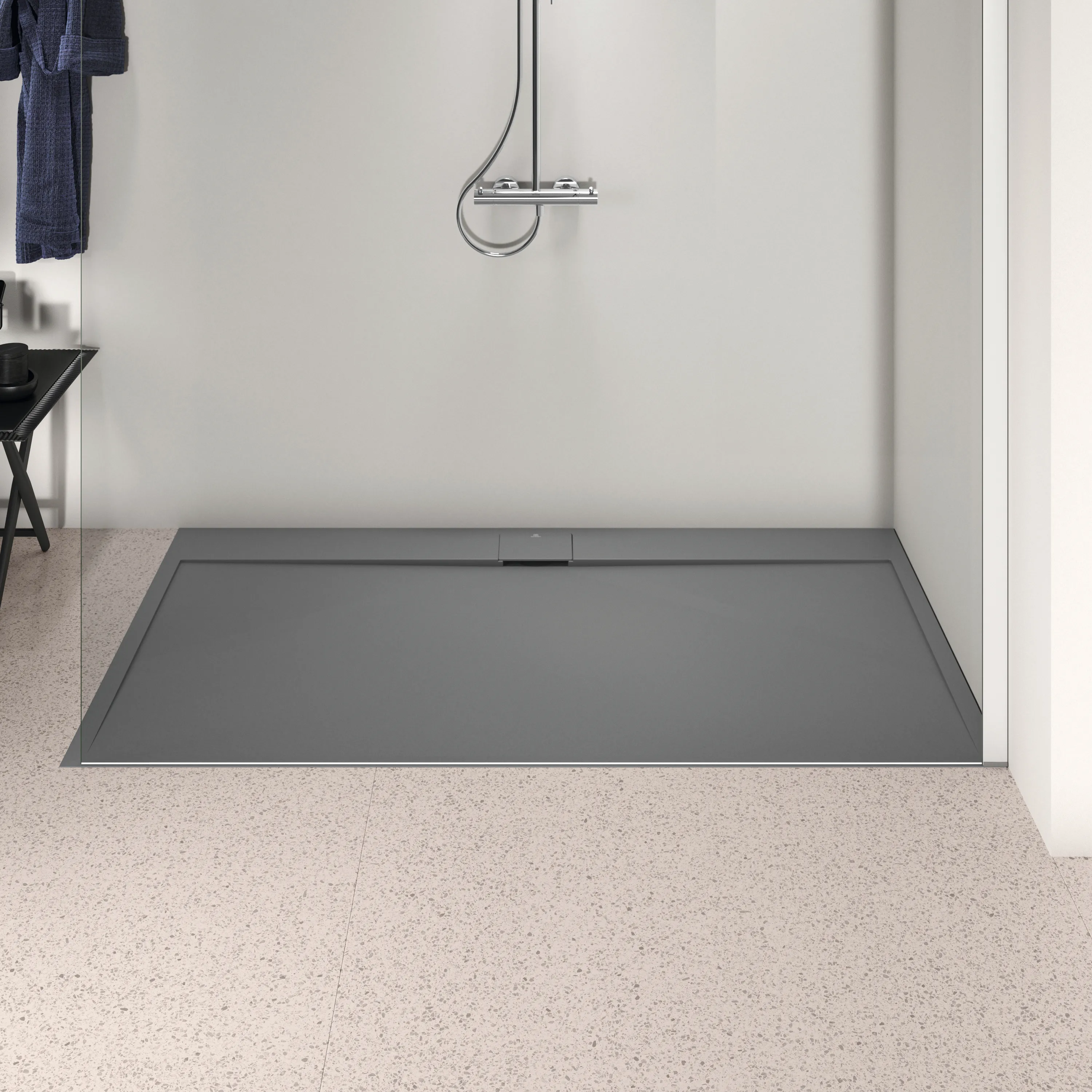 Ideal Standard Duschwanne „UltraFlatSi.life“ 100 × 180 cm in Quarzgrau Ideal Standard Duschwanne „UltraFlatSi.life“ 100 × 180 cm in Quarzgrau