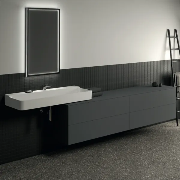 Ideal Standard Waschtischunterschrank Conca, 4 Auszüge, Anthrazit Ideal Standard Waschtischunterschrank Conca, 4 Auszüge, Anthrazit