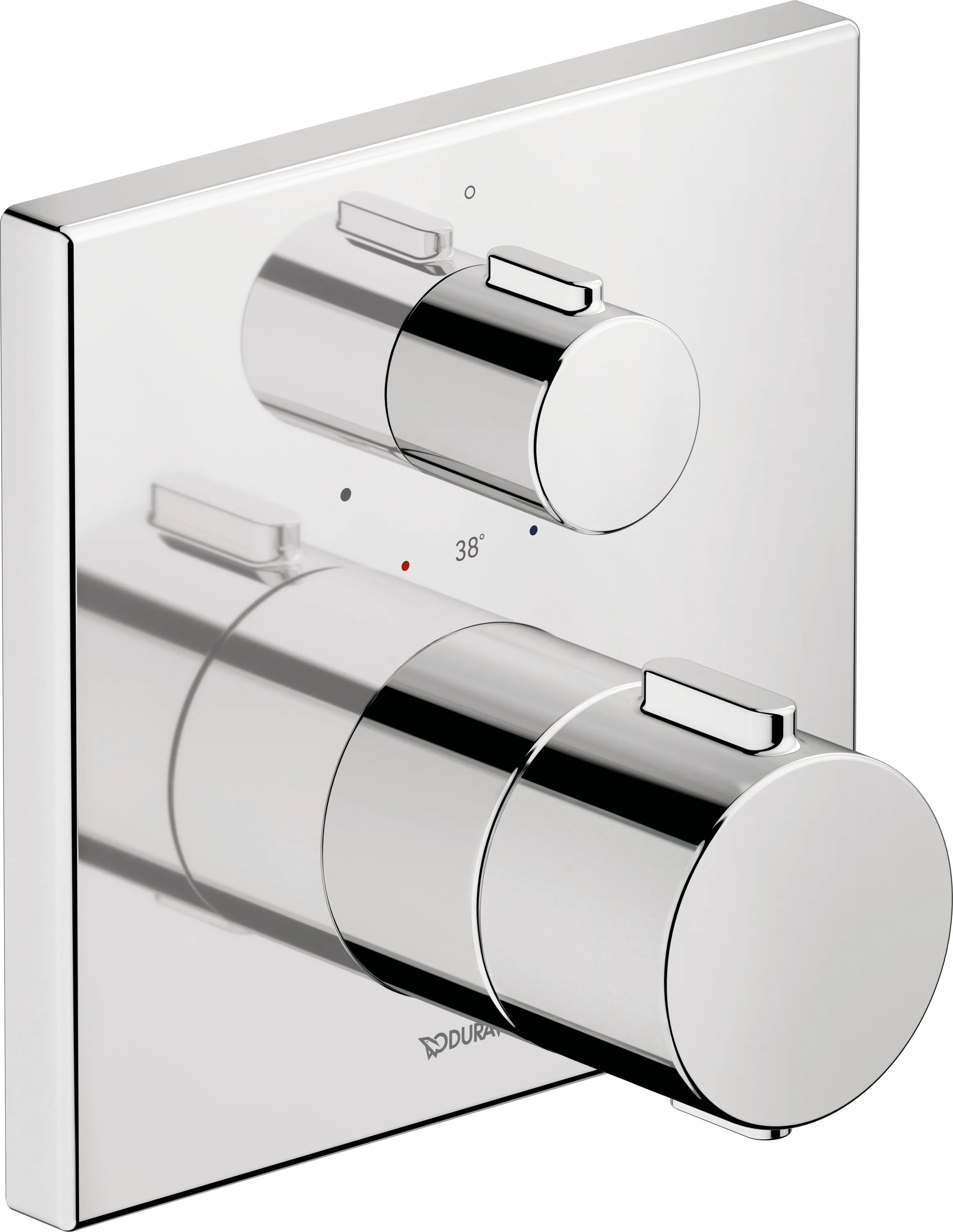 Duravit Zweihand-Unterputz-Armatur „Thermostatarmaturen“ in Chrom Duravit Zweihand-Unterputz-Armatur „Thermostatarmaturen“ in Chrom