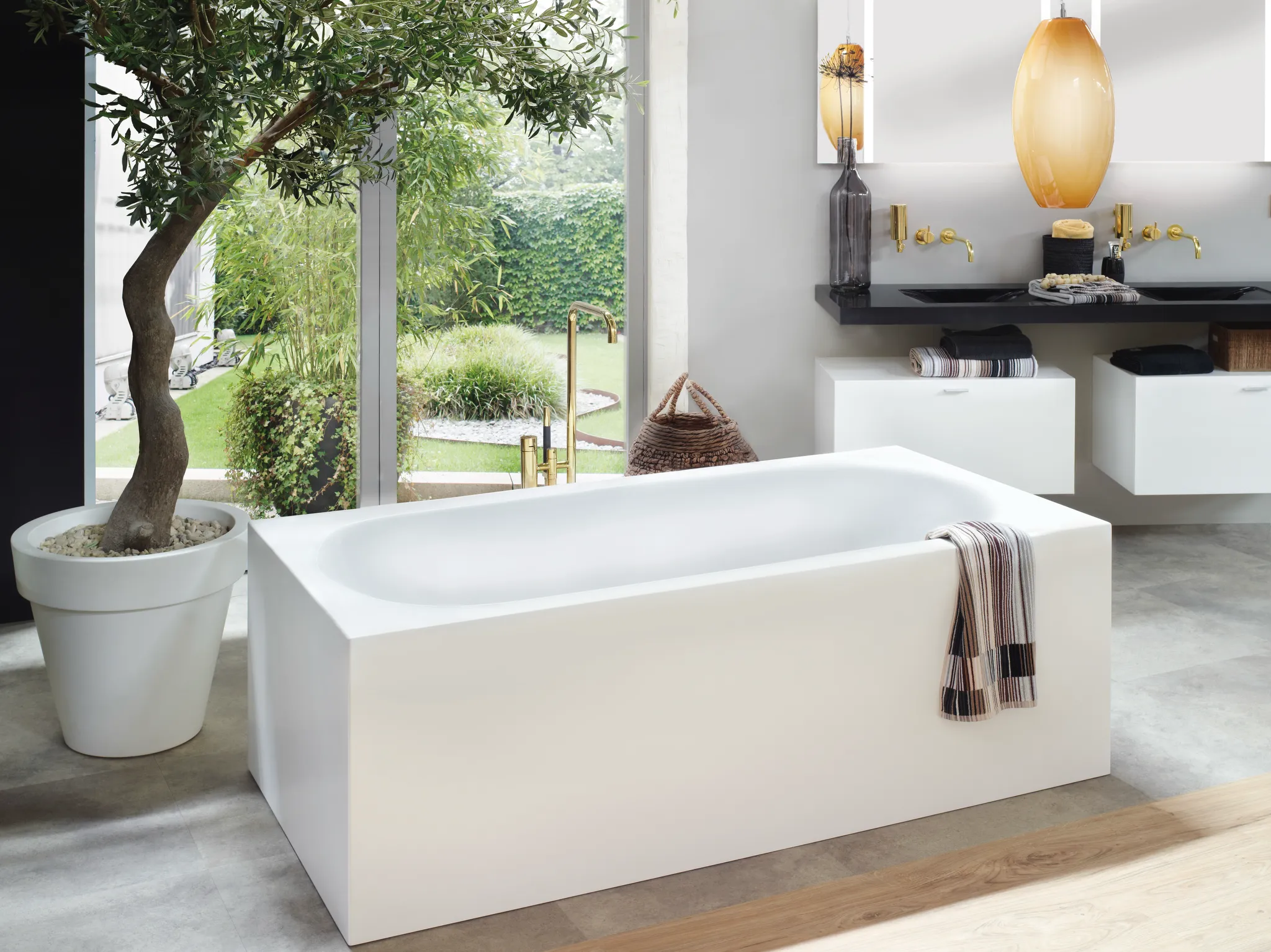 Mauersberger Badewanne „xio duo“ 1800 × 800 mm in Weiß