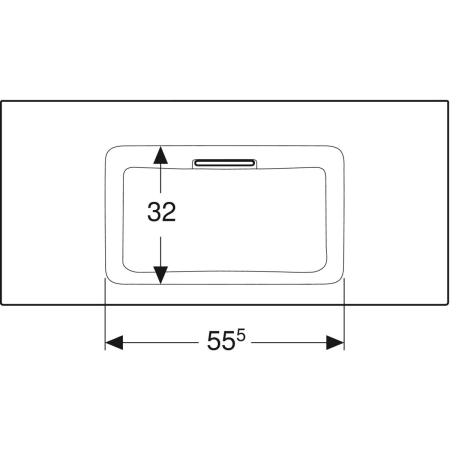 Schrankwaschtisch „One“ mit horizontalem Ablauf 105 × 48 cm in weiß alpin mit KeraTect® Schrankwaschtisch „One“ mit horizontalem Ablauf 105 × 48 cm in weiß alpin mit KeraTect®
