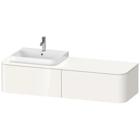 Duravit Waschtischunterschrank wandhängend „Happy D.2 Plus“ 160 × 35,4 × 55 cm, links