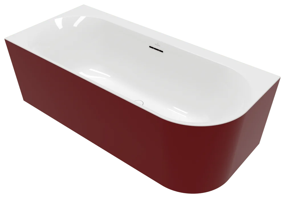 Villeroy & Boch Vorwand-Badewanne Loop & Friends, 1800x800 mm, links, weiß Alpin, Acryl, matt, Mittelablauf, 2 Personen Villeroy & Boch Vorwand-Badewanne Loop & Friends, 1800x800 mm, links, weiß Alpin, Acryl, matt, Mittelablauf, 2 Personen