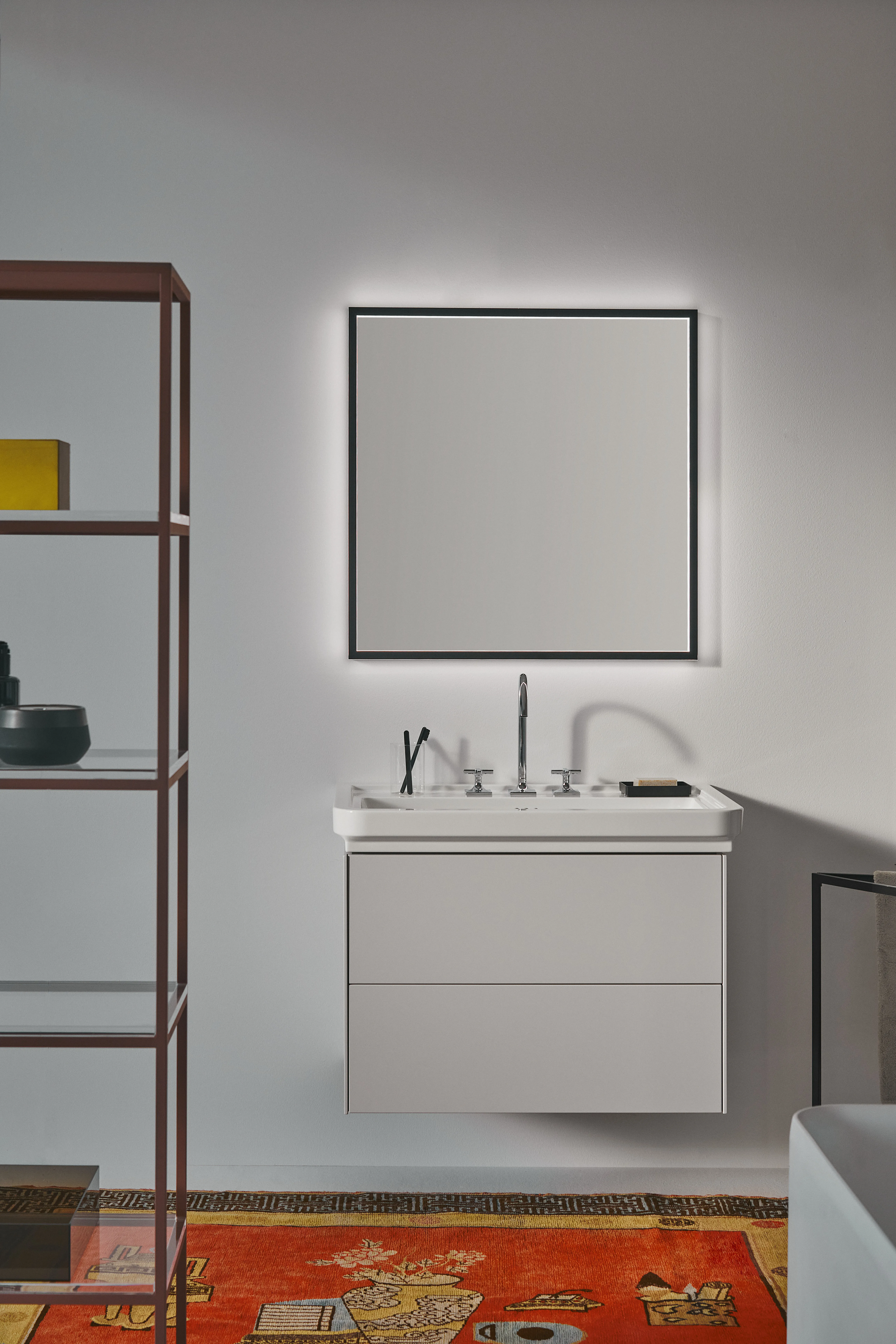 Ideal Standard Waschtischunterschrank „Conca“ 80 × 55,5 × 50,5 cm Weiß matt lackiert