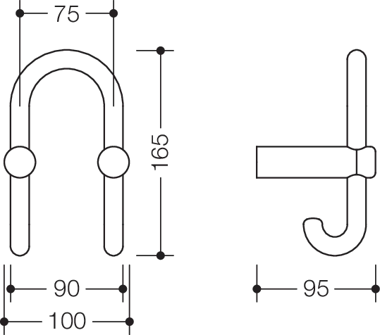 HEWI Handtuchhaken „Serie 801“