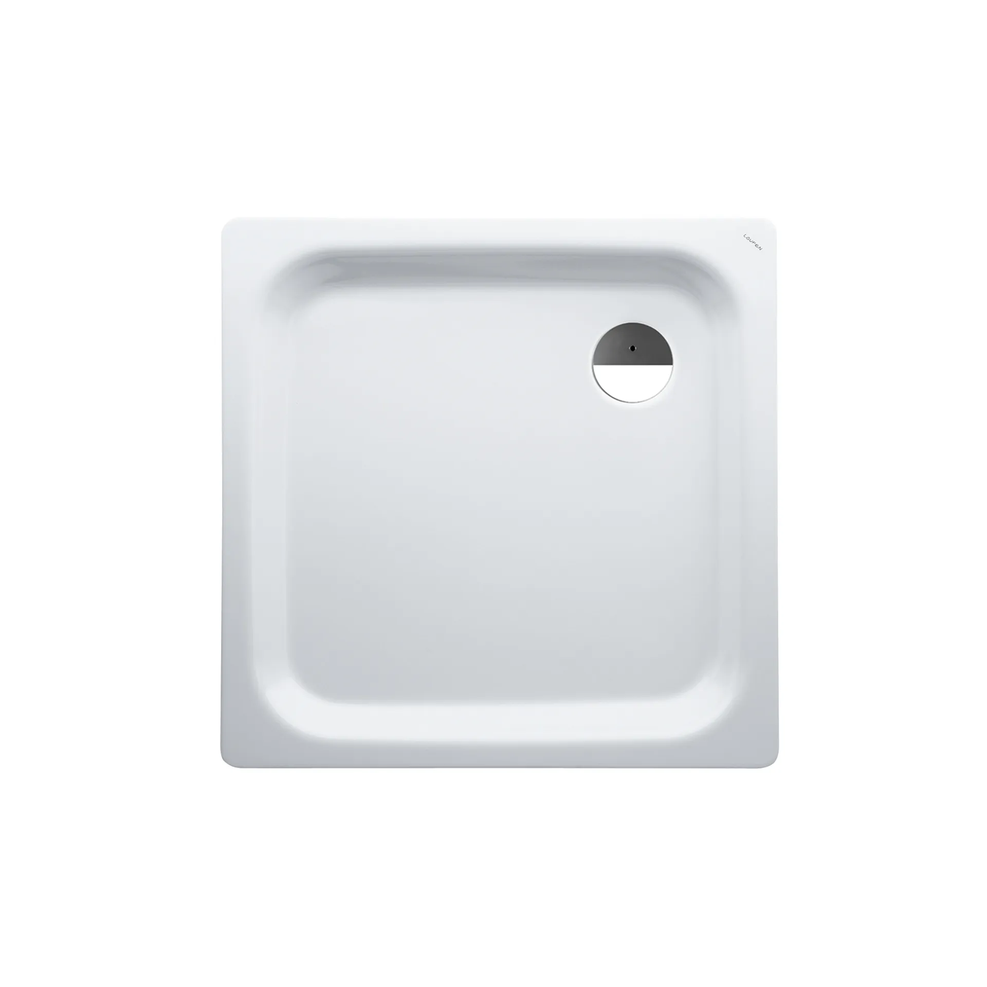 Laufen rechteck Duschwanne „Platina“ 800 × 800 mm mit Antislip, in Weiß