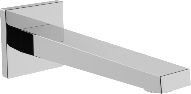 HA Auslauf HANSALOFT 5765 Rosette eckig Rosette rund L=197 Ausladung 197 mm DN15 Chrom