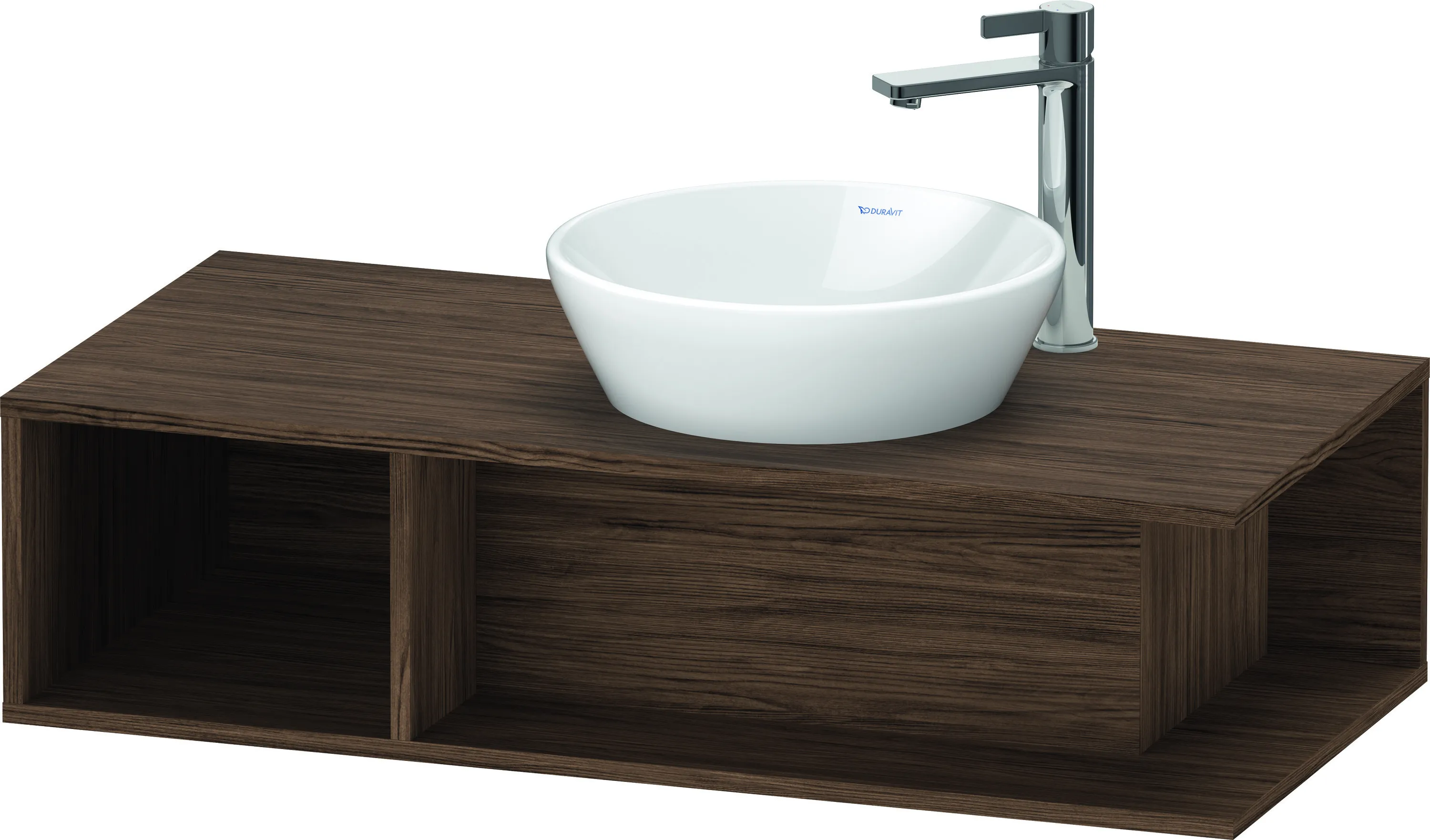 Duravit Waschtischunterschrank wandhängend „D-Neo“ 100 × 26 × 48 cm Nussbaum Dunkel Duravit Waschtischunterschrank wandhängend „D-Neo“ 100 × 26 × 48 cm Nussbaum Dunkel