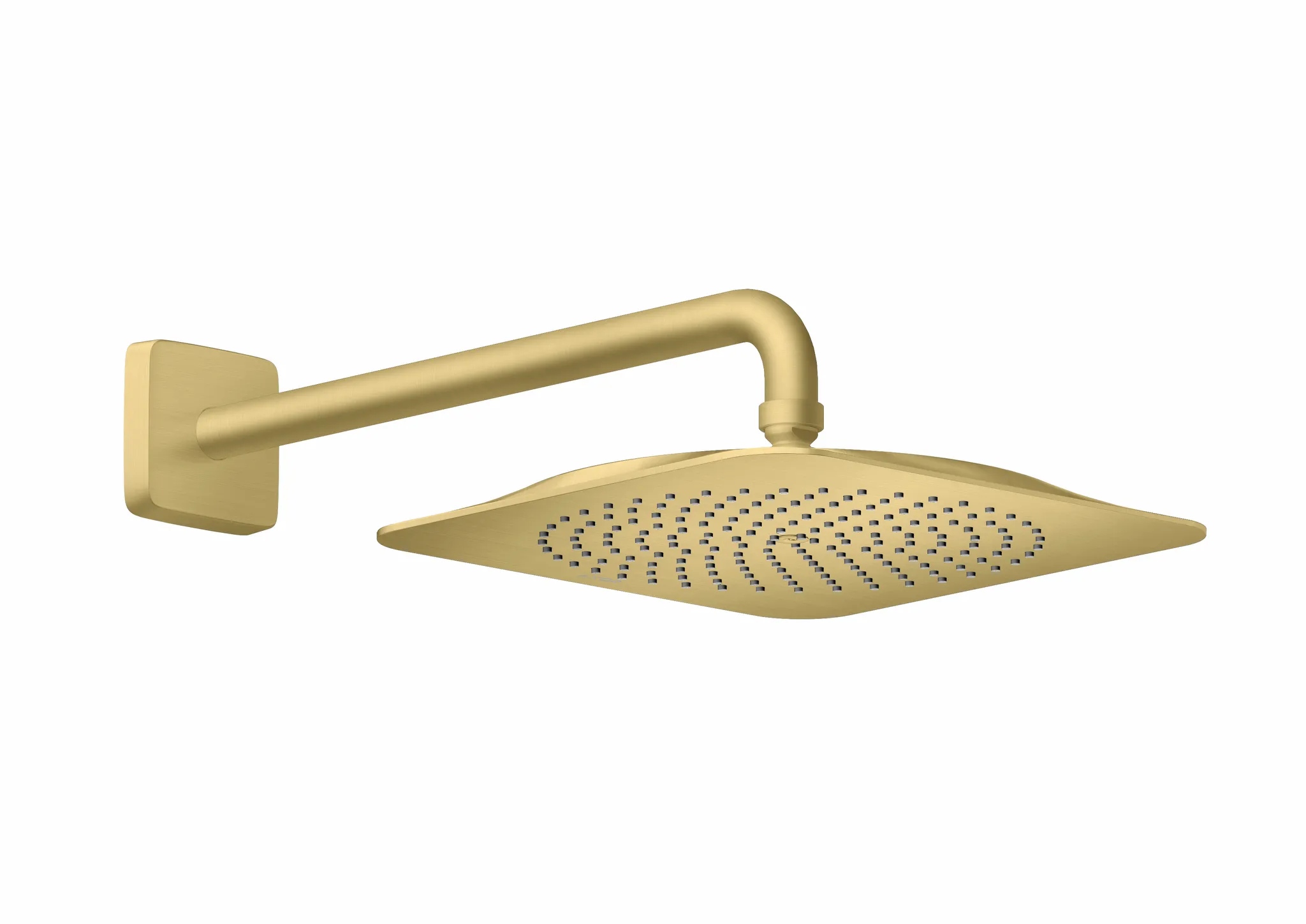 Hansgrohe AXOR Citterio C Kopfbrause 270/270 1jet EcoSmart mit Brausearm BB, Brushed Brass, 390 mm Arm, PowderRain Strahlart Hansgrohe AXOR Citterio C Kopfbrause 270/270 1jet EcoSmart mit Brausearm BB, Brushed Brass, 390 mm Arm, PowderRain Strahlart