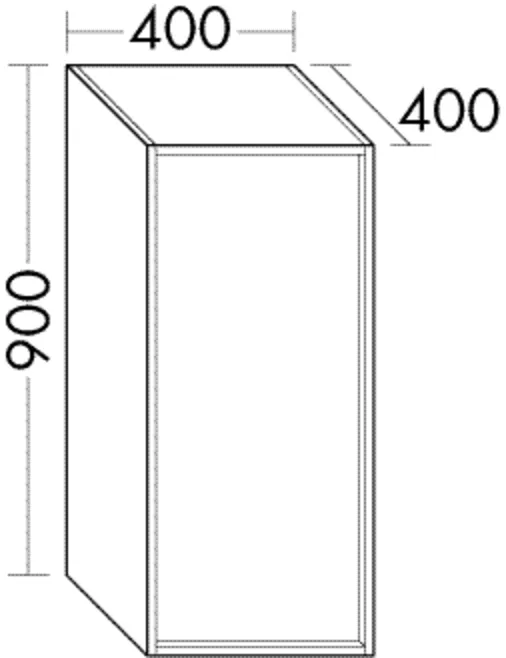 Halbhoher Schrank Uomo von burgbad, 400x400x900 mm, 1 Tür mit Tip-On Technik, 2 Glaseinlegeböden, 1 Abdeckplatte Halbhoher Schrank Uomo von burgbad, 400x400x900 mm, 1 Tür mit Tip-On Technik, 2 Glaseinlegeböden, 1 Abdeckplatte