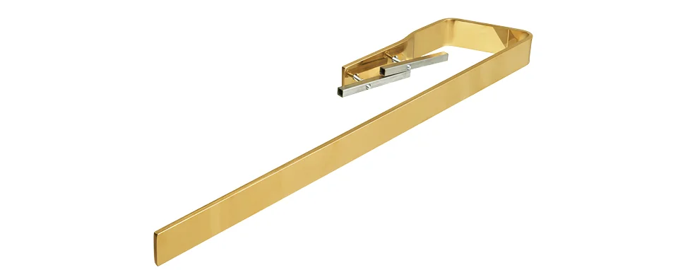 BEMM Handtucharm Plawa Purline, gold spiegelpoliert, Länge 475 mm, Höhe 40 mm, Tiefe ca. 50 mm