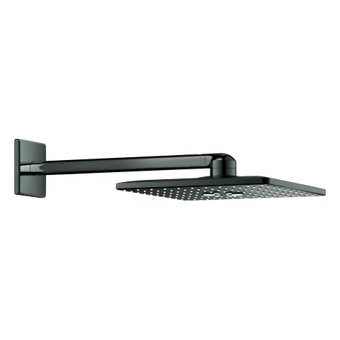 Kopfbrauseset Rainshower SmartActive 310 Cube 26479, 2 Strahlarten, horizontaler Duscharm 430 mm, eckige Form, chrom Farbe: hard graphite Kopfbrauseset Rainshower SmartActive 310 Cube 26479, 2 Strahlarten, horizontaler Duscharm 430 mm, eckige Form, chrom Farbe: hard graphite