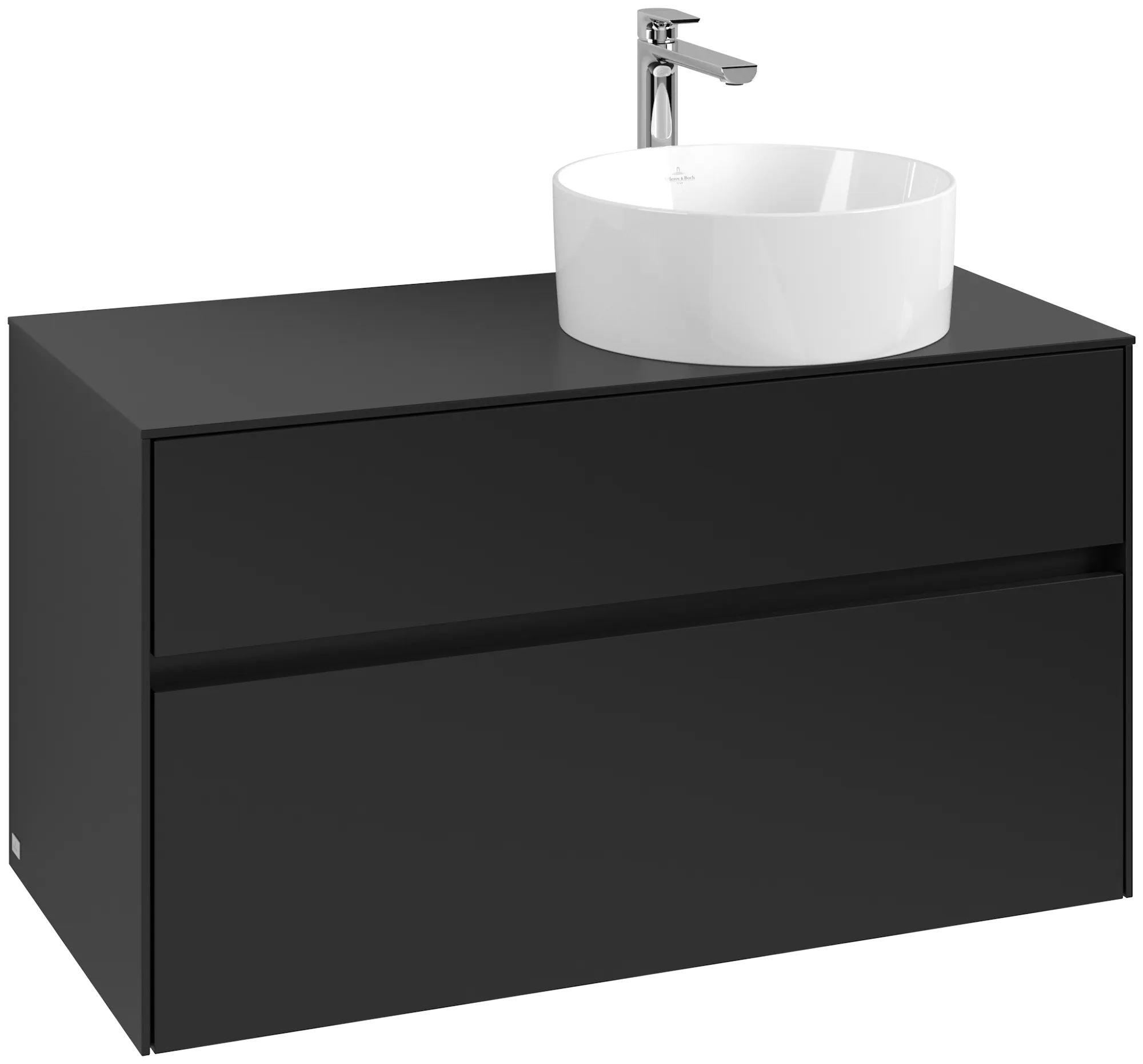 Villeroy & Boch Collaro Waschbeckenunterschrank C040B0, 1000 x 548 x 500 mm, Volcano Black