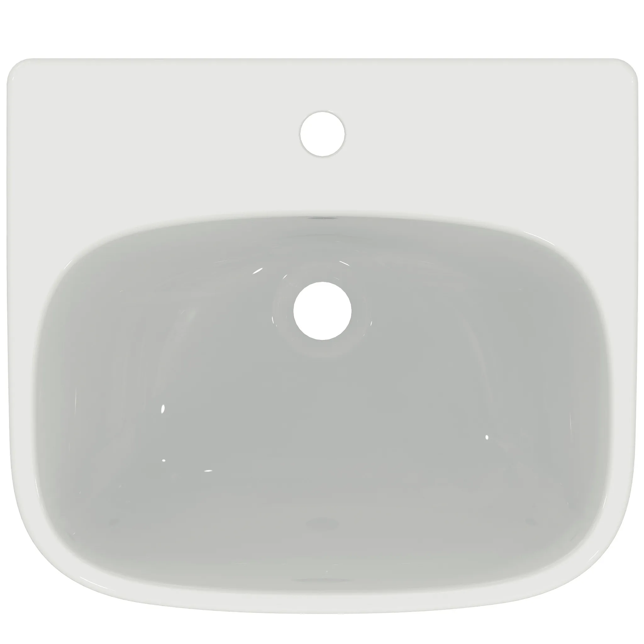 Waschbecken „i.lifeA“ 50 × 44 × 17 cm, Hahnlochposition mittig Waschbecken „i.lifeA“ 50 × 44 × 17 cm, Hahnlochposition mittig