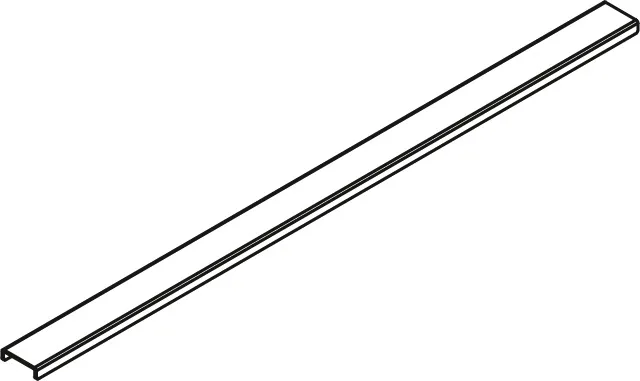 LINE Rinnenabdeckung Basic, Länge 800 mm Breite 45 mm Höhe 13 mm, für LINE Board und LINE Board mit Unterbau Ausführung: Basic / Größe: 80 cm LINE Rinnenabdeckung Basic, Länge 800 mm Breite 45 mm Höhe 13 mm, für LINE Board und LINE Board mit Unterbau Ausführung: Basic / Größe: 80 cm
