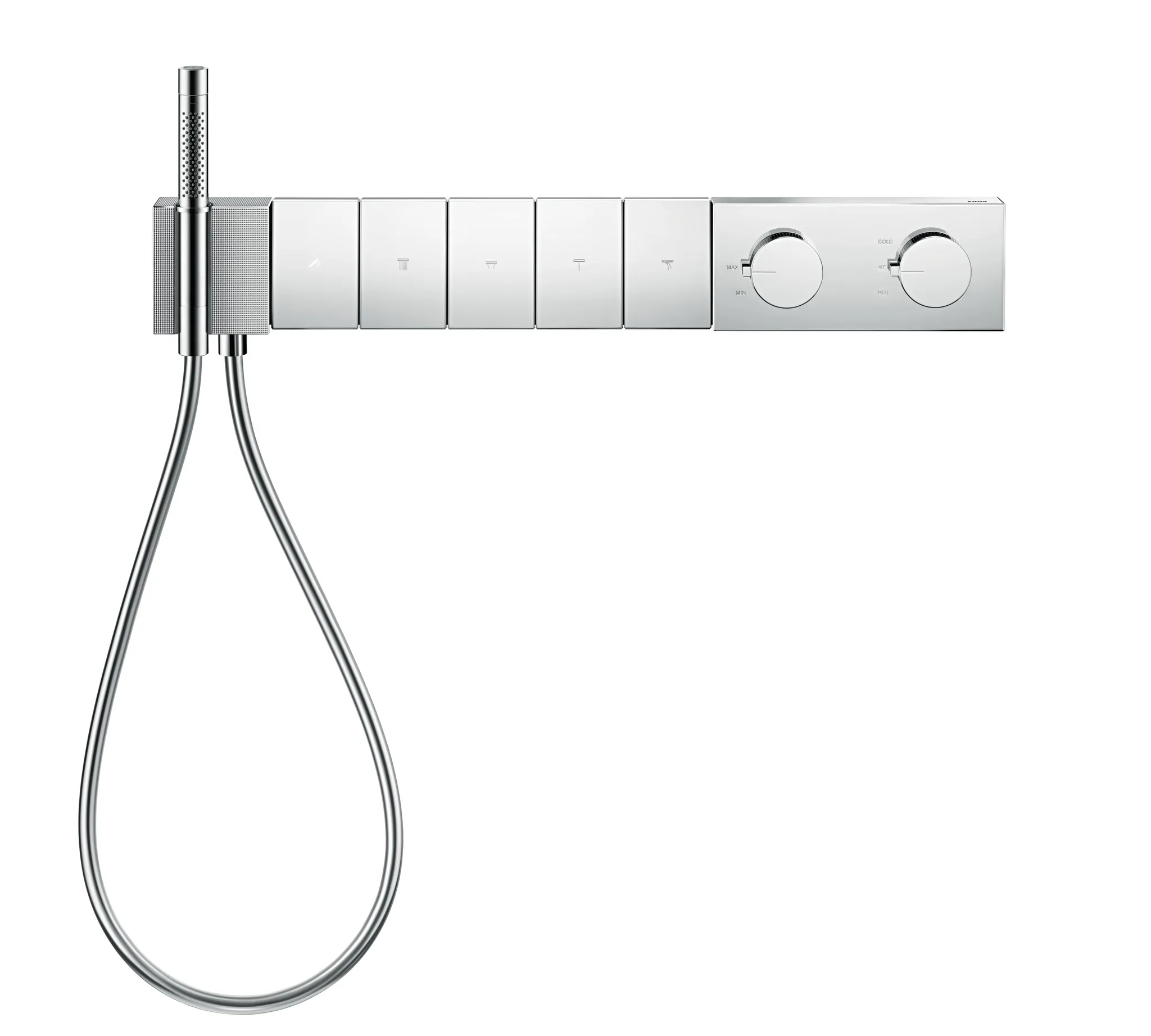 Thermostatmodul Unterputz Select Axor Edge F-Set 5 Verbr.Diamantschliff chrom Thermostatmodul Unterputz Select Axor Edge F-Set 5 Verbr.Diamantschliff chrom