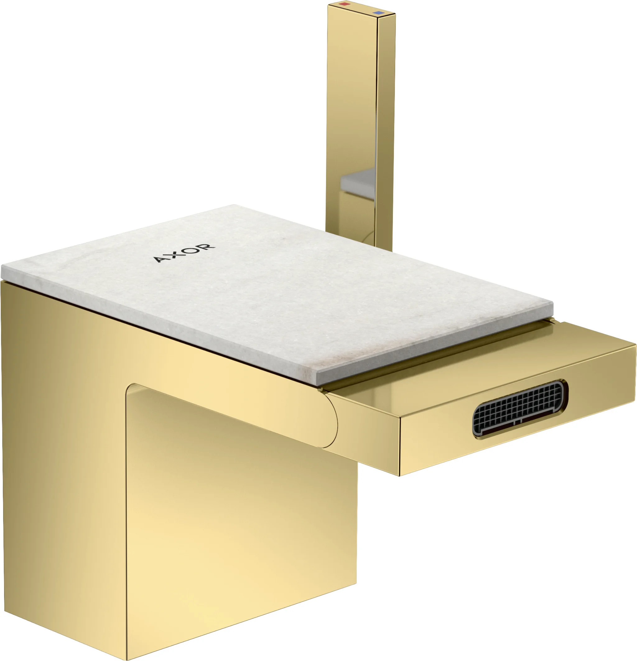 Hansgrohe AXOR MyEdition Platte 117 mm Marmor Lasa Covelano Vena Oro abnehmbar Hansgrohe AXOR MyEdition Platte 117 mm Marmor Lasa Covelano Vena Oro abnehmbar