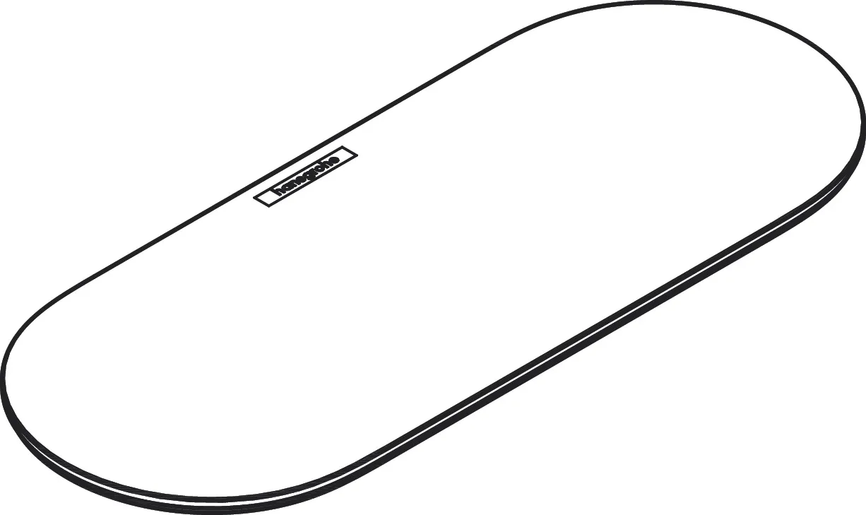 Hansgrohe WallStoris Deckel für Ablagekorb, Mattschwarz