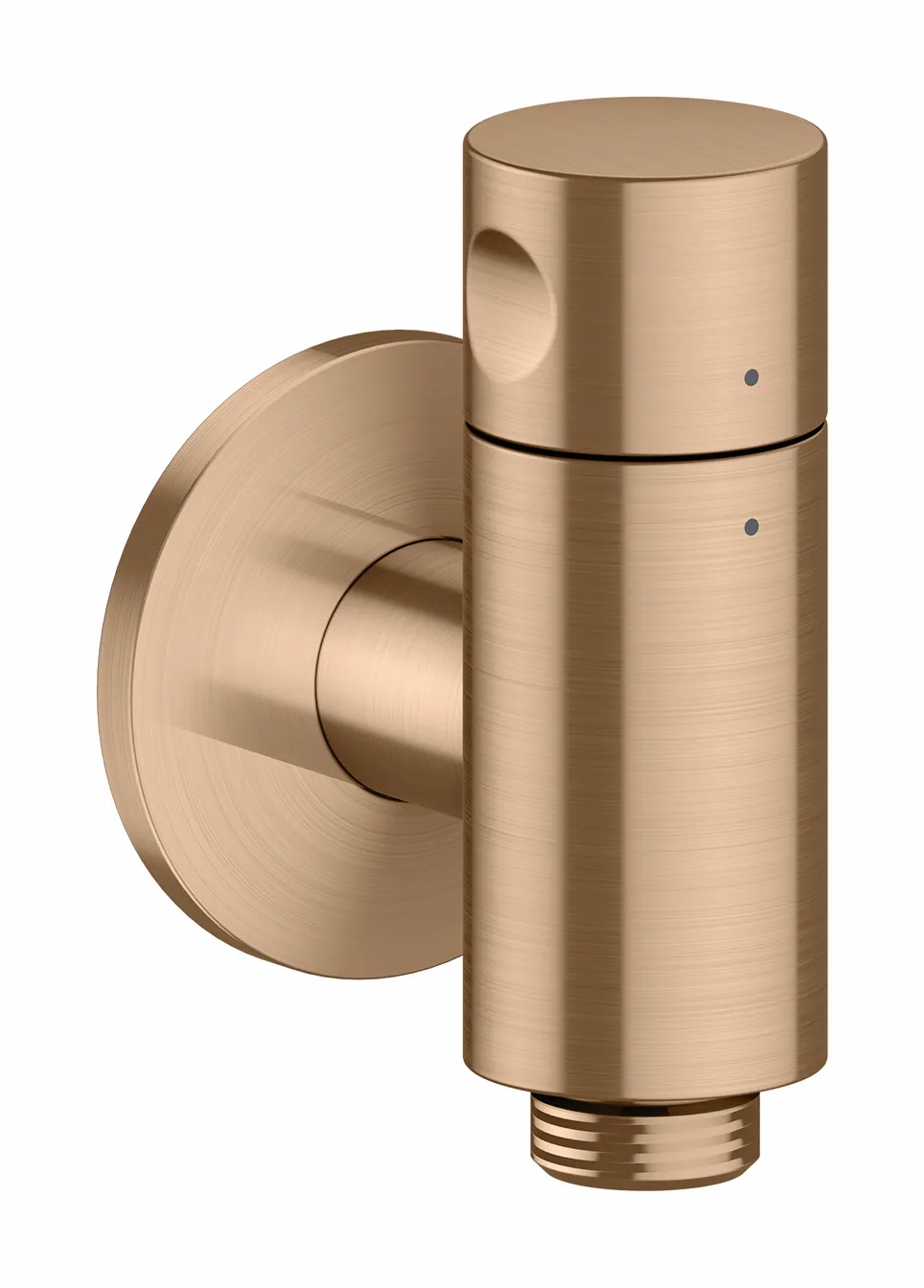 Hansgrohe AXOR One Wandanschluss Stop mit Absperrventil Brushed Red Gold DN15 Hansgrohe AXOR One Wandanschluss Stop mit Absperrventil Brushed Red Gold DN15