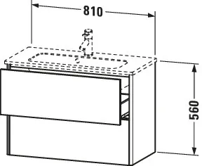 Duravit Waschtischunterschrank wandhängend „XSquare“ 81 × 56 × 38,8 cm Weiß Supermatt Duravit Waschtischunterschrank wandhängend „XSquare“ 81 × 56 × 38,8 cm Weiß Supermatt