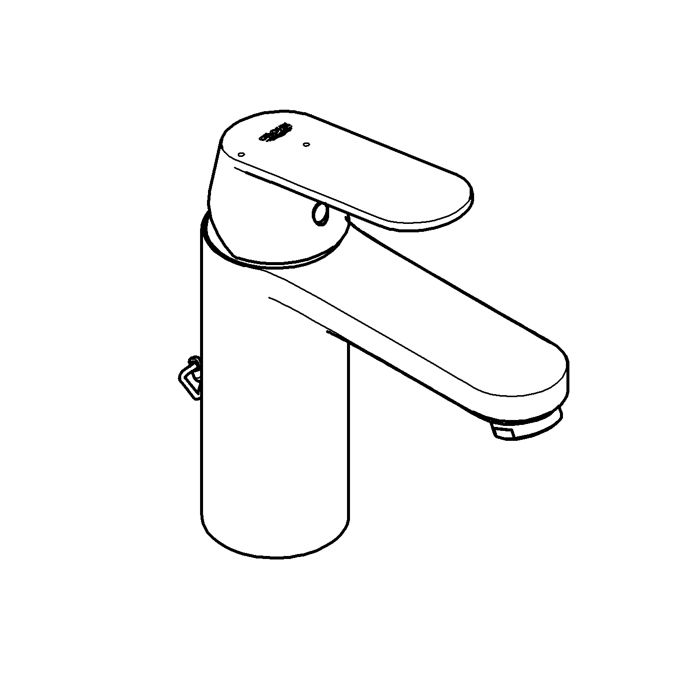 Grohe Eurosmart Cosmopolitan Einhand-Waschtischbatterie M-Size, Einlochmontage, chrom Grohe Eurosmart Cosmopolitan Einhand-Waschtischbatterie M-Size, Einlochmontage, chrom