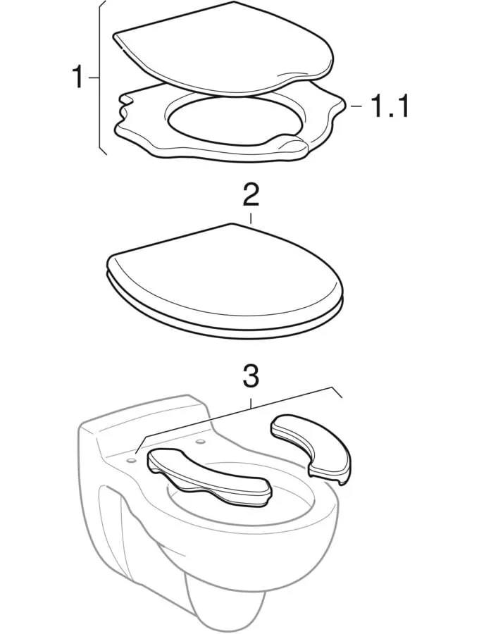 Wand-Tiefspül-WC „Bambini“ in weiß alpin