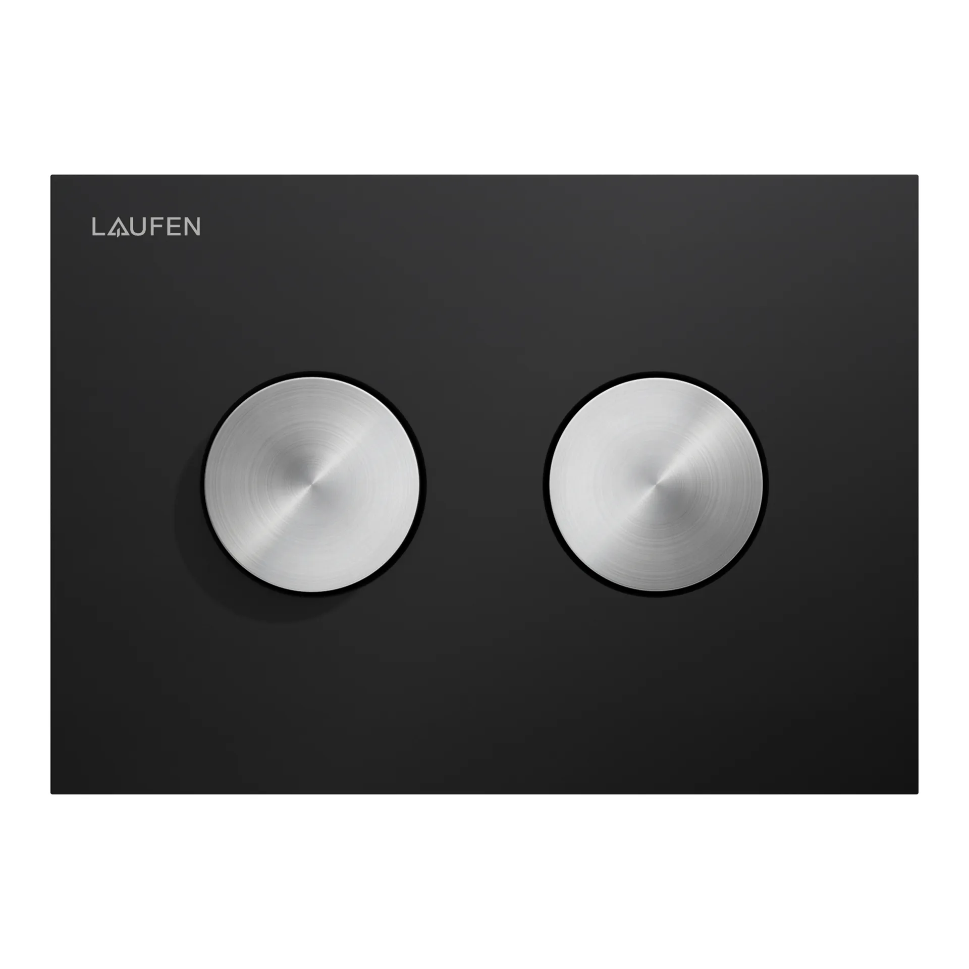 Betätigungsplatte GROOVE INEO 203x145x6, aus Kunsstoff, für Frontbetätigung oder Betätigung von oben, für Unterputz-Spülkasten mit Dual-Flush 2-Mengen-Spülsystem, auch für flächenbündigen Einbau geeignet, weiß