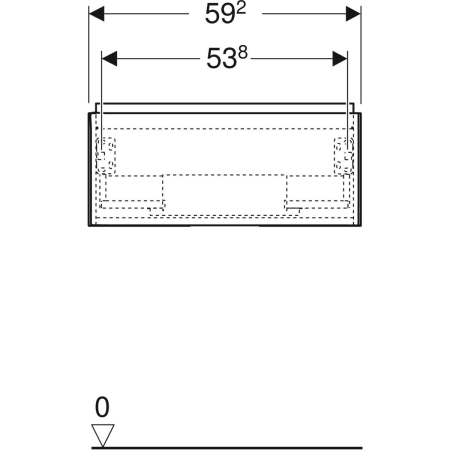 Geberit Waschtischunterschrank „One“ 59,2 × 26,6 × 47 cm