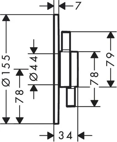 DuoTurn S Mischer Unterputz für 1 Verbraucher Chrom DuoTurn S Mischer Unterputz für 1 Verbraucher Chrom