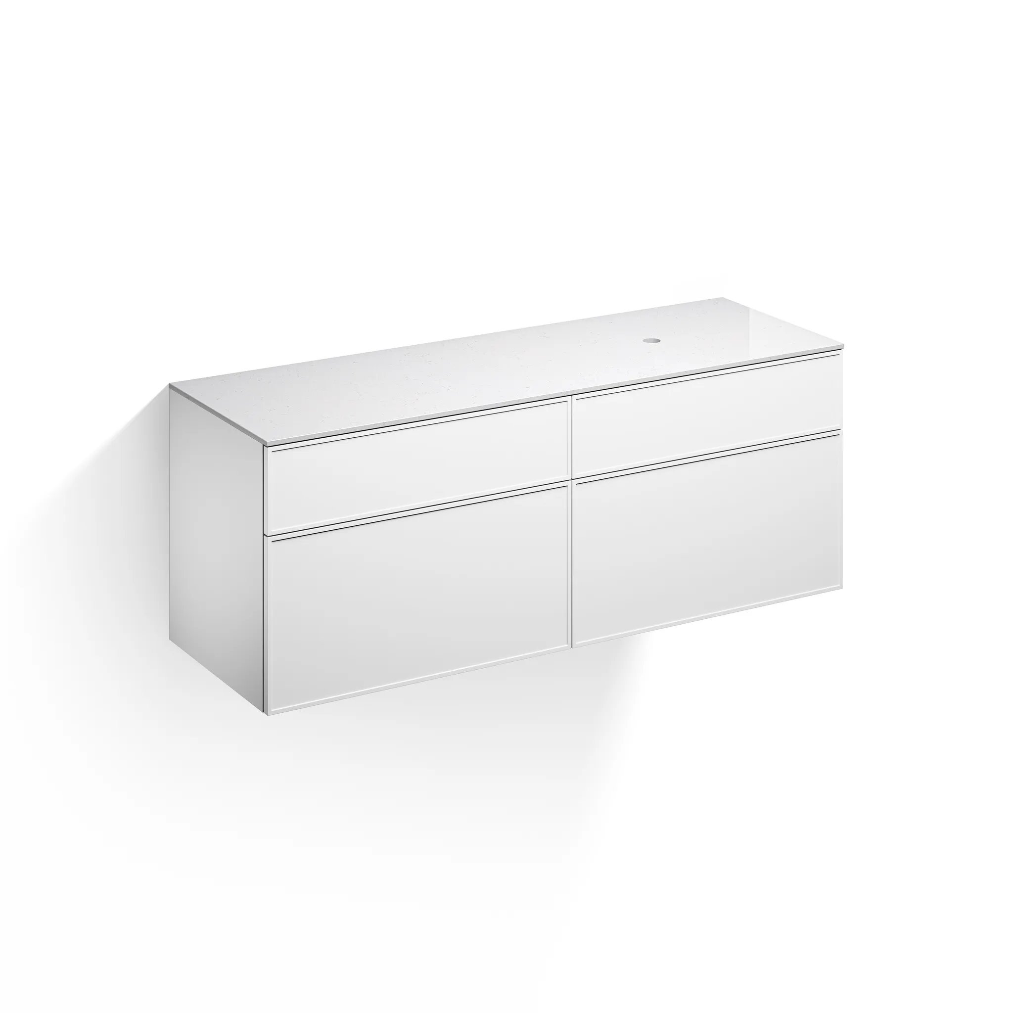 Alape Möbelmodul Arkta 1600x600 Carrara/Weiß