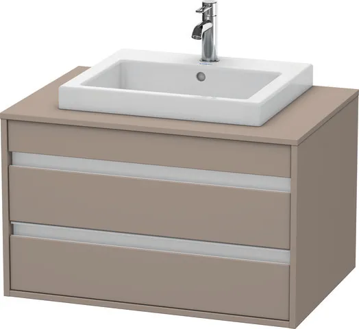 Duravit Waschtischunterschrank wandhängend „Ketho“ 80 × 49,6 × 55 cm Basalt Matt Duravit Waschtischunterschrank wandhängend „Ketho“ 80 × 49,6 × 55 cm Basalt Matt