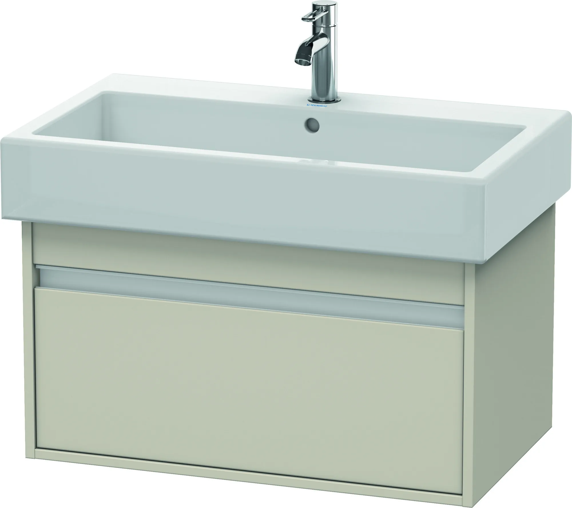 Duravit Waschtischunterschrank wandhängend „Ketho“ 75 × 41 × 44 cm Taupe Matt Duravit Waschtischunterschrank wandhängend „Ketho“ 75 × 41 × 44 cm Taupe Matt